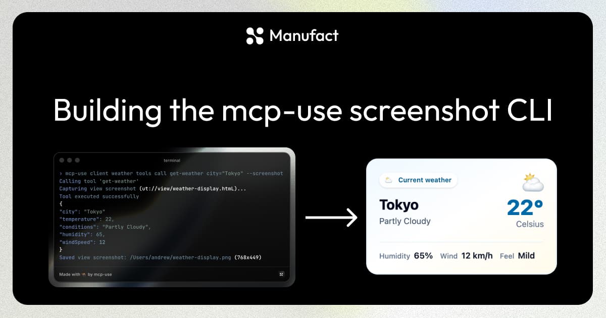Building the mcp-use screenshot CLI